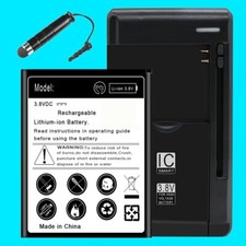 1500mAh Replacement Battery Wall Charger for Alcatel Onetouch Pixi Glitz A463BG