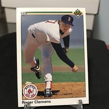 1990 Upper Deck Roger Clemens #323 Boston Red Sox MLB Baseball Card Pitcher HOF