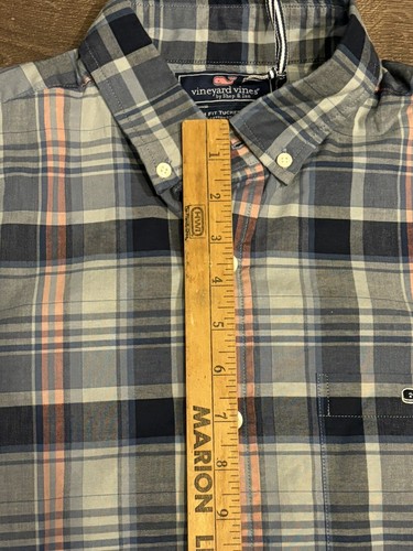 Vineyard Vines Slim Fit Tucker Shirt Men S Dress Button Gray Pink Blue Plaid NWT - Picture 6 of 12