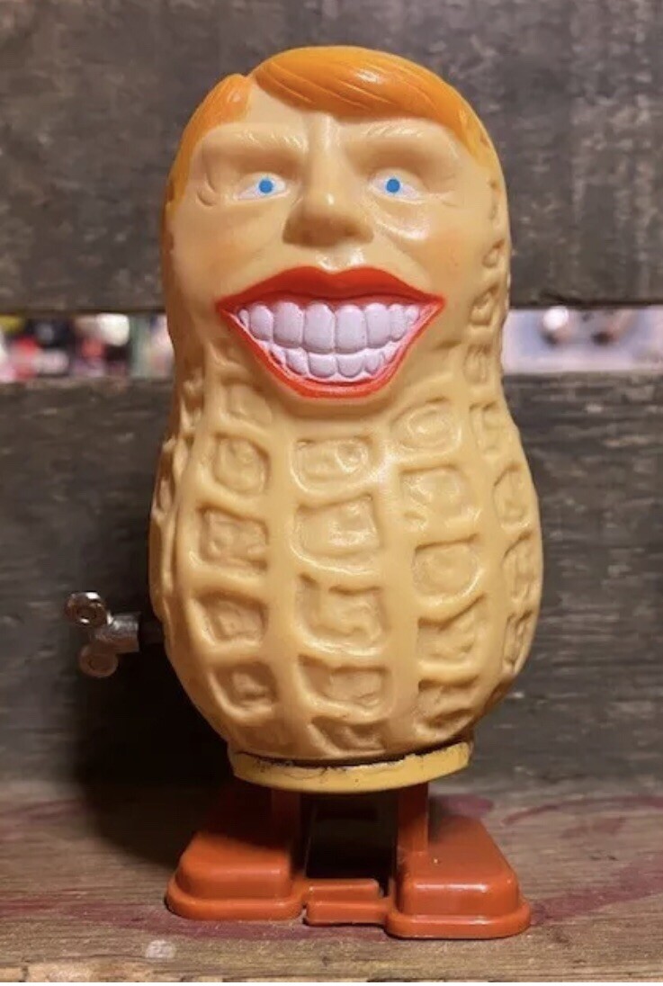 ウッさん人形 Jimmy Carter The Walking Peanut President Windup Toy Made in Japan