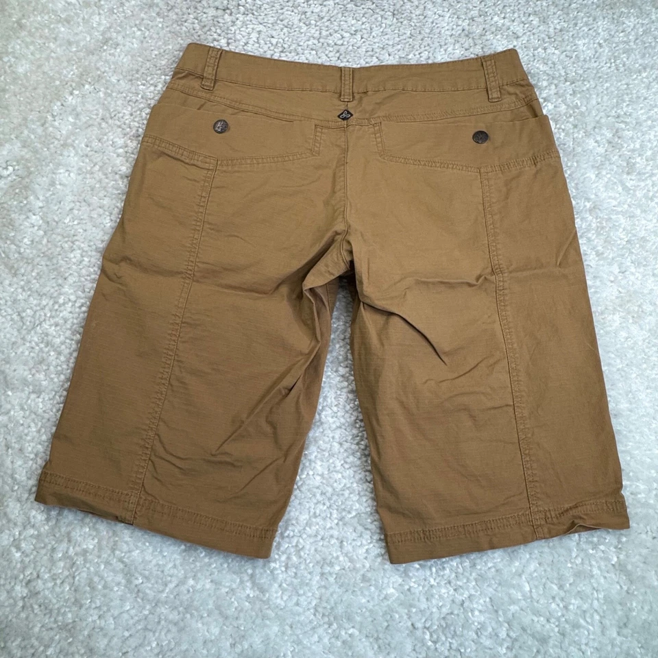 Bermuda feminina Prana Larissa Knicker cáqui deserto marrom 6 - Imagem 2 de 4