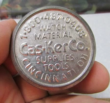Cas-KerCo Watch Material tin (EMPTY) Cincinnati Ohio, home decor collectible