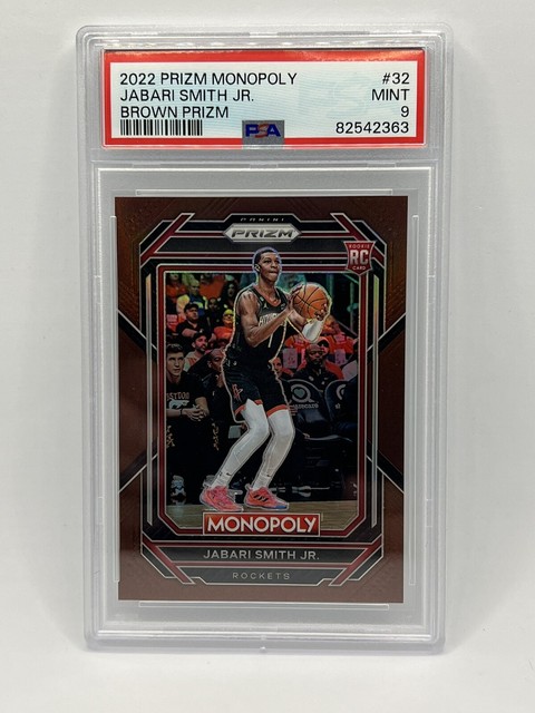 2022 Panini Monopoly Brown Prizm #32 Jabari Smith Jr /249 PSA 9 RC