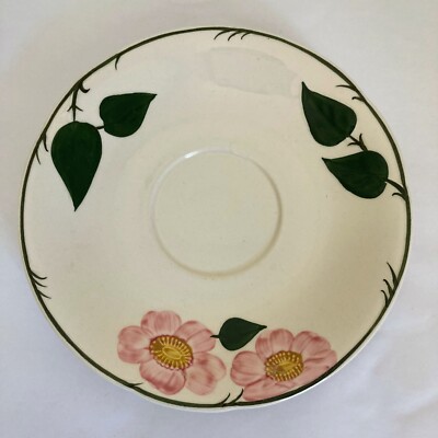 Saucer for Cream Soup Bowl Wild Rose by Villeroy & Boch West Germany 7 1/8''