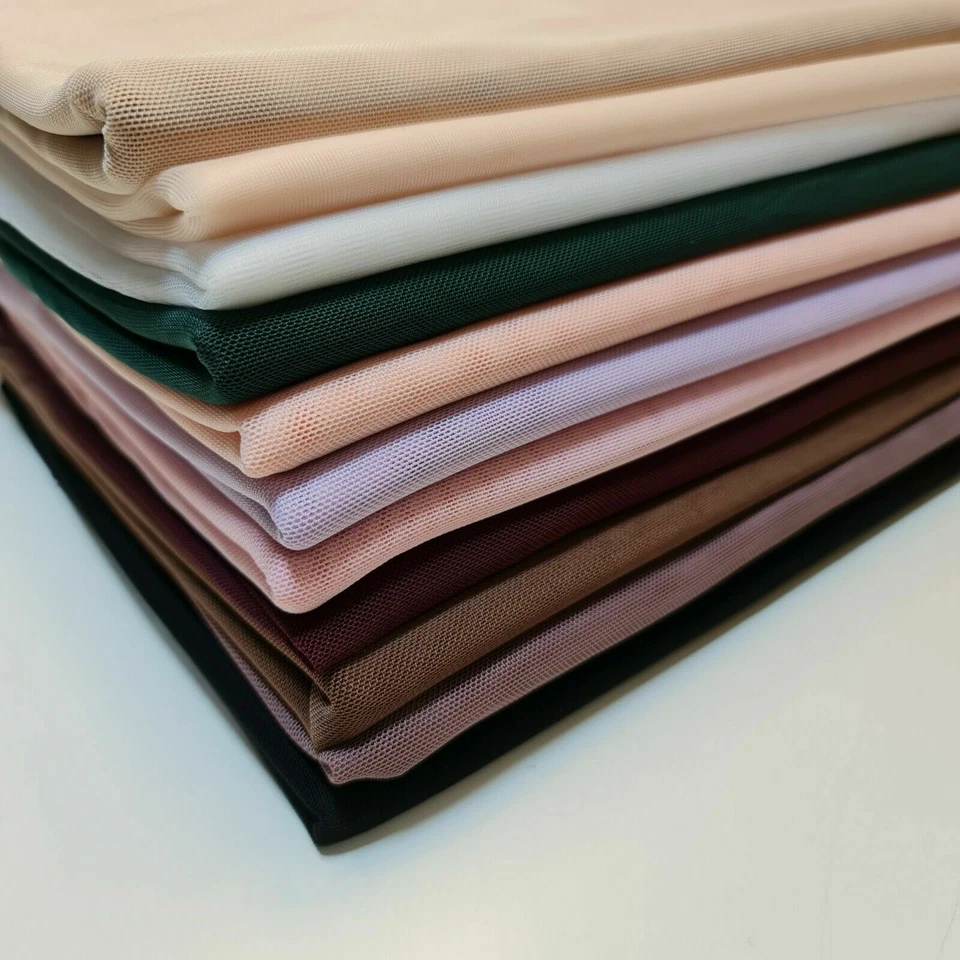 Power Mesh Net Fabric 4 Way Stretch Sheer Dress Craft Wedding Arch Material 58" - Image 2 of 4