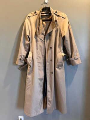 Womens Vintage Hook Petite Trench Coat Size (Beige)