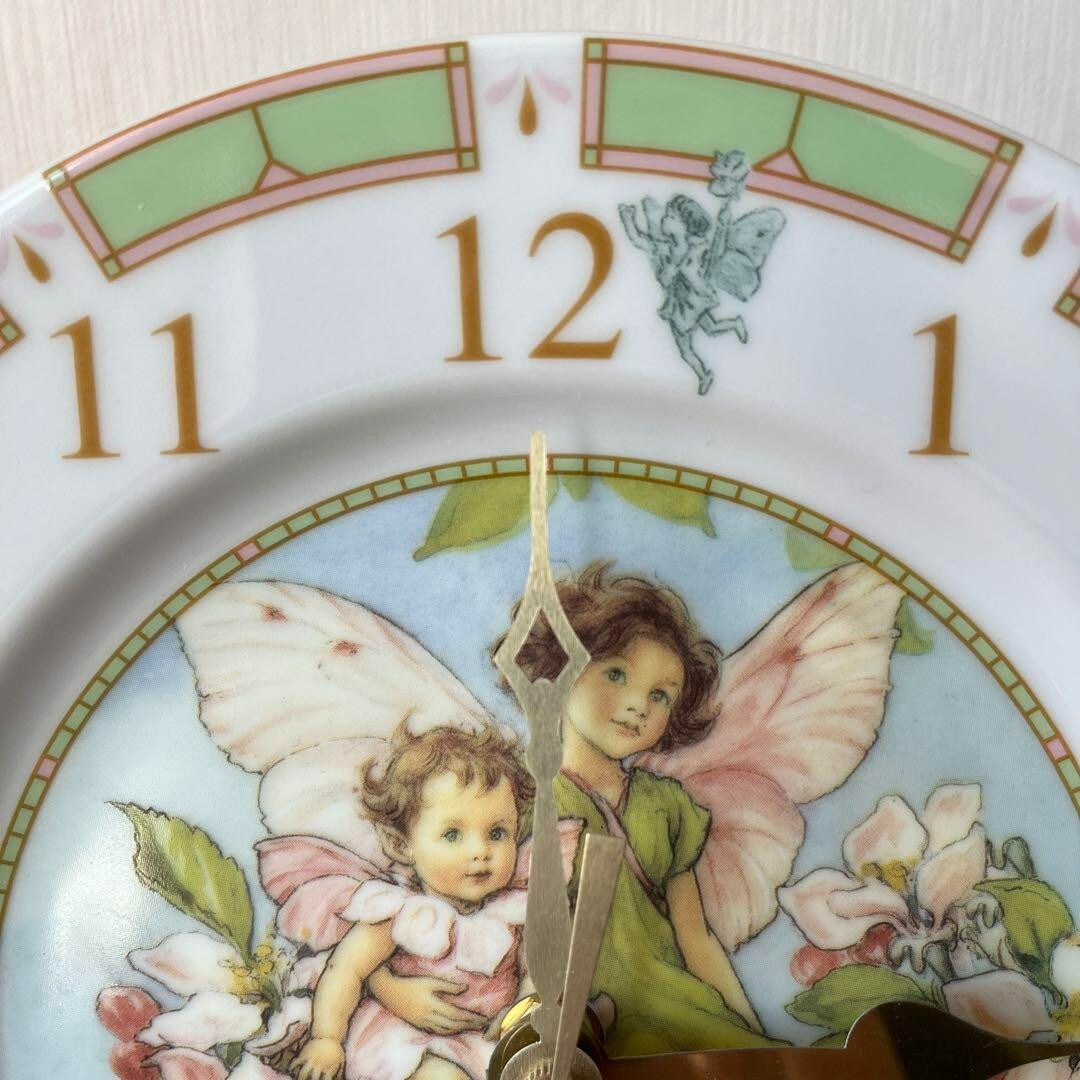 Royal Worcester The Apple Blossom Fairies Fairy Plate Wall Clock eBay