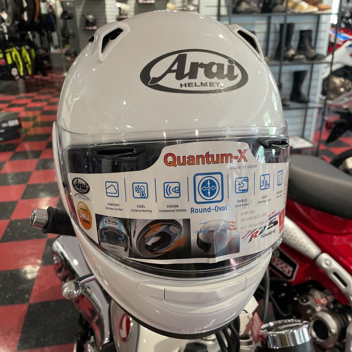 Arai X-Small Quantum-X Solid Helmet Diamond White Full Face