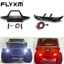 FLYXM for 1:6 RC Axial SCX6 AXI05000 Wrangler Front/Rear Bumper with Spotlight