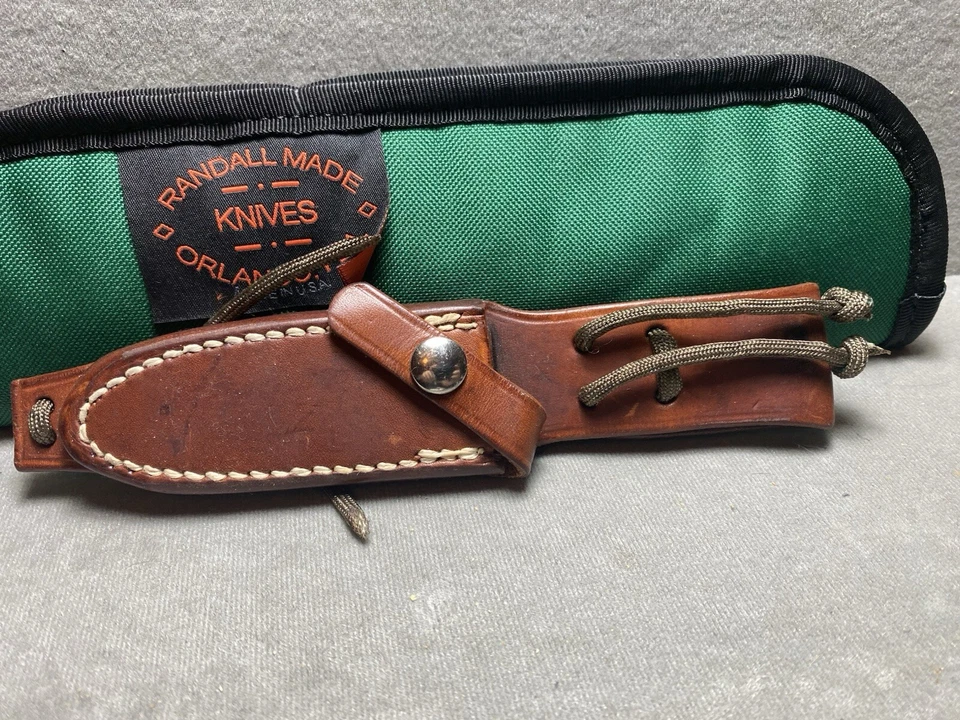 Vintage Randall Made Knives Miniature Mini Model 18 With Sheath & Pouch. - Image 2 of 4