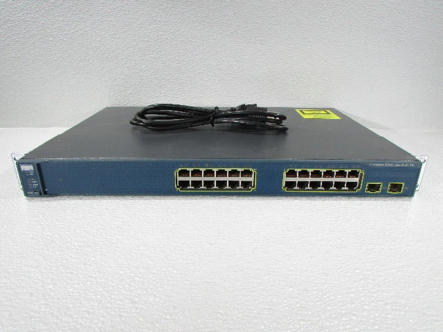Cisco WS-C3560-24PS-S 24-Port 10/100Mb Layer 3 POE Switch 3560-24PS-E ipservices - Image 2 of 3