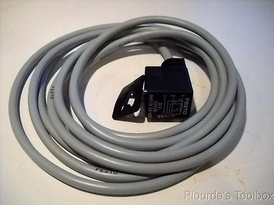 New Festo Rectangle Solenoid Valve 3-Wire Cable 24 DC Type KMV-1-24-LED, 30939