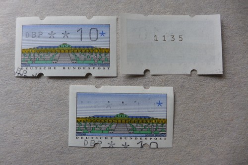 (2.75) Bund Automatenmarken 2.1.1, 3 ATM mit Doppeldruck ** - Bild 5 von 5