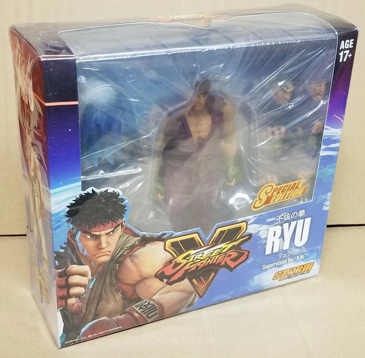 Street Fighter V Storm Collectibles Toy Ryu 7 Action Figure Special Ver  Blue