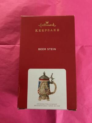Hallmark Keepsake Ornament 2021 Beer Stein Americana Eagle Uncle Sam Flag DB