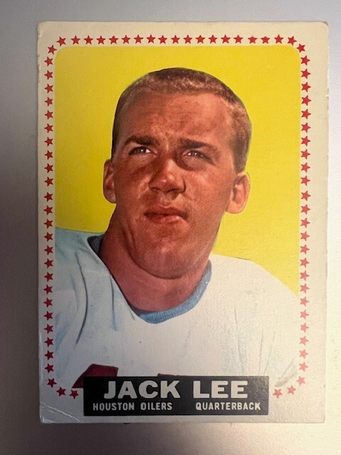 1964 Topps Football - Jack Lee ( Houston Oilers ) #78 - VG/EX