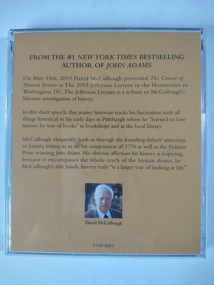 The Course of Human Events by David McCullough (2005, Compact Disc,  unabridged) 9780743550383 | eBay