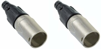 (2) Two Genuine NEUTRIK NE8MX CAT 5 RJ45 EtherCON Cable End Heavy Duty Housing