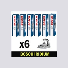 6x Bosch Iridium Spark Plugs for CHEVROLET CAMARO 3.6 11->15