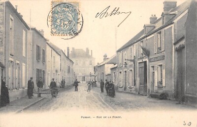 CPA 91 BOURAY / GRANDE RUE / LA POSTE