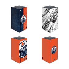 OFFICIAL NHL EDMONTON OILERS VINYL STICKER SKIN DECAL FOR XBOX SERIES X CONSOLE