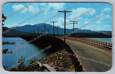 Vintage Postcard 1956 Two-mile Bridge Sandpoint Idaho 