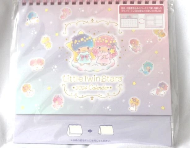 Sanrio Little Twins Stars Calendar NEW 2024 desk calendar | eBay