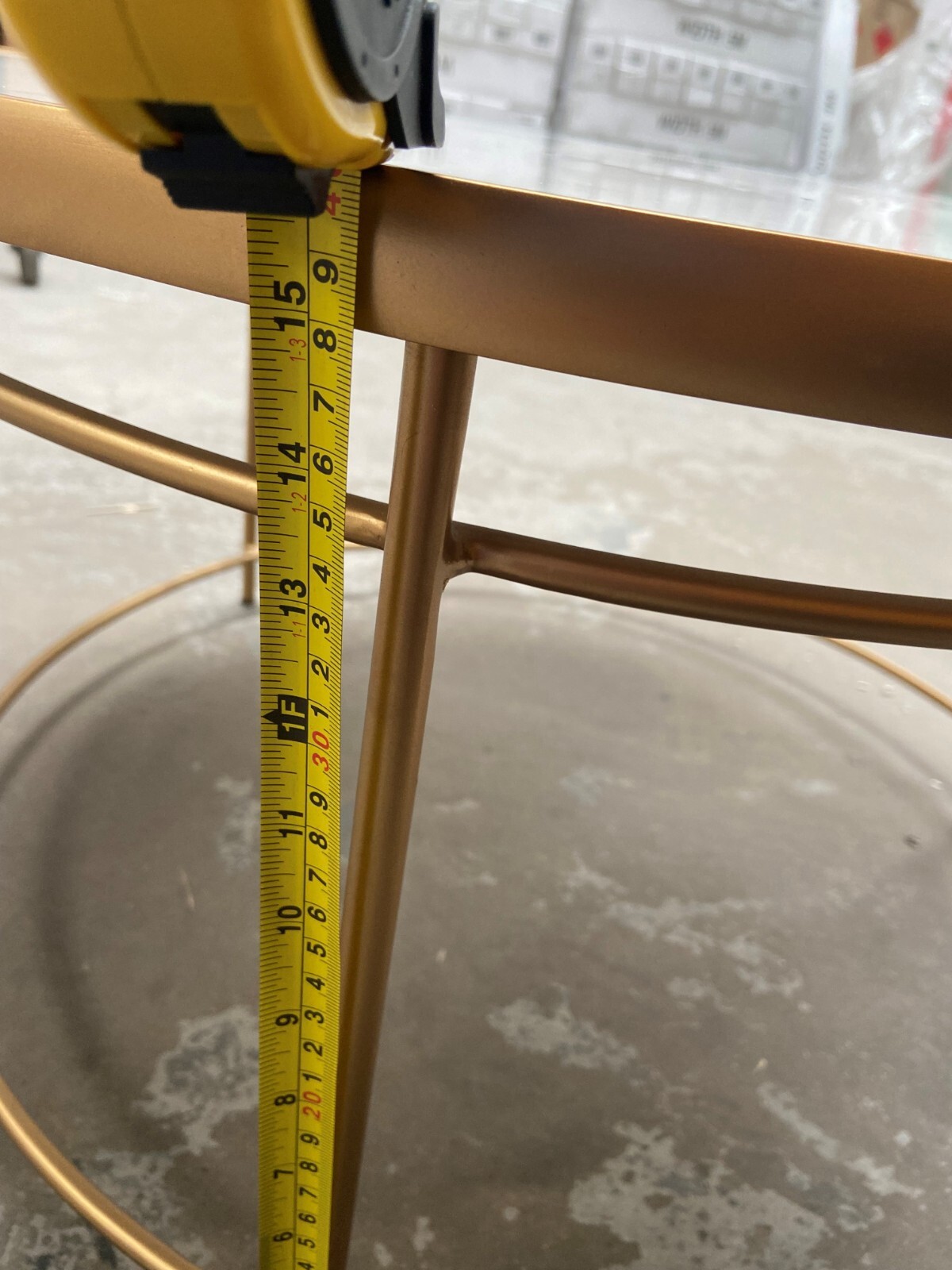 John Lewis and Partners + Swoon Sartre marble coffee table gold/green