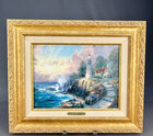 Thomas Kinkade “The Light of Peace” 17"X14" Lithograph Framed Matted + Coa; Mint
