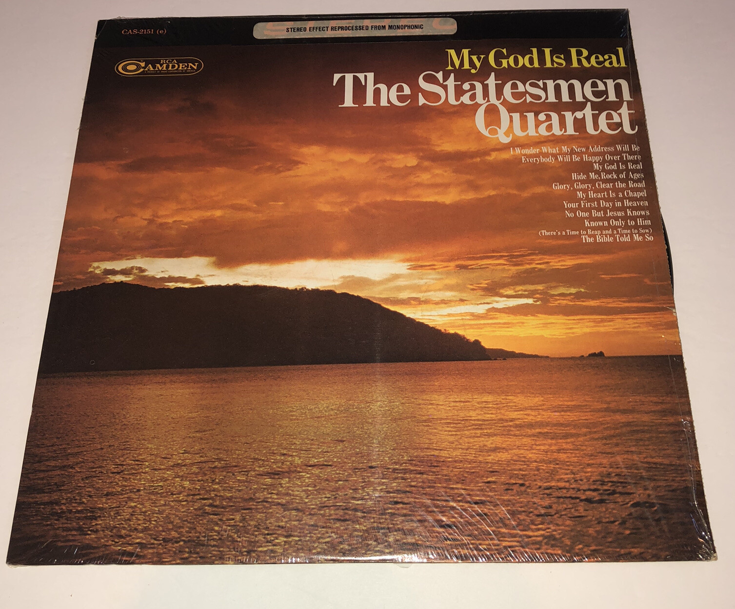The Statesmen Quartet My God Is Real Southern Gospel Music LP 1266