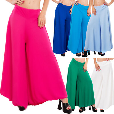 TOOCOOL VB-9011 Women's Lightweight Wide Elastic Waist Summer Palace Pants