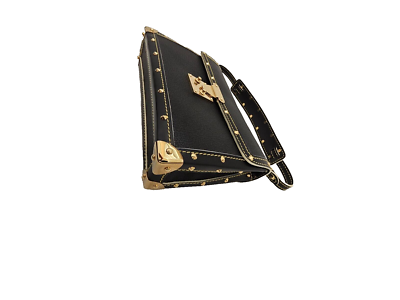 LOUIS VUITTON L'Aimable Suhali Leather Studded Black Bag | eBay