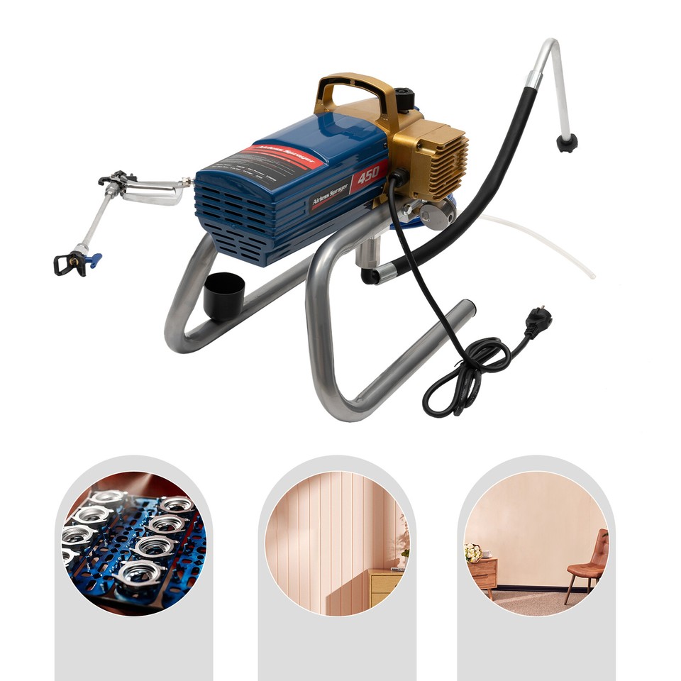 3000PSI Commercial Airless Paint Sprayer Electric Interior Wall Air