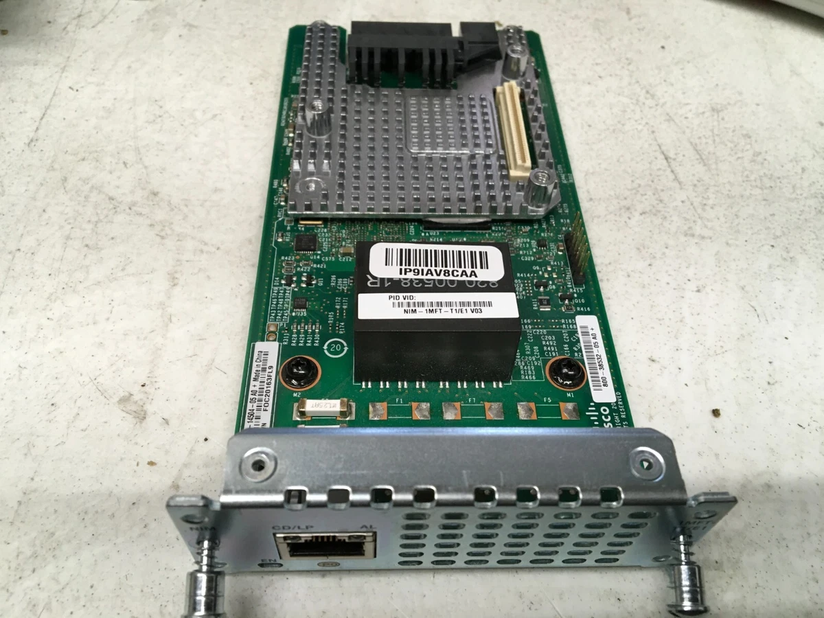 Cisco NIM-1MFT-T1/E1 V05 1-Port Multi-flex Trunk Voice/Data T1/E1 Module