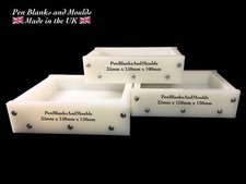 25mm, 50mm, Deep HDPE Square Block Casting Moulds/Molds for Resin Art - UK