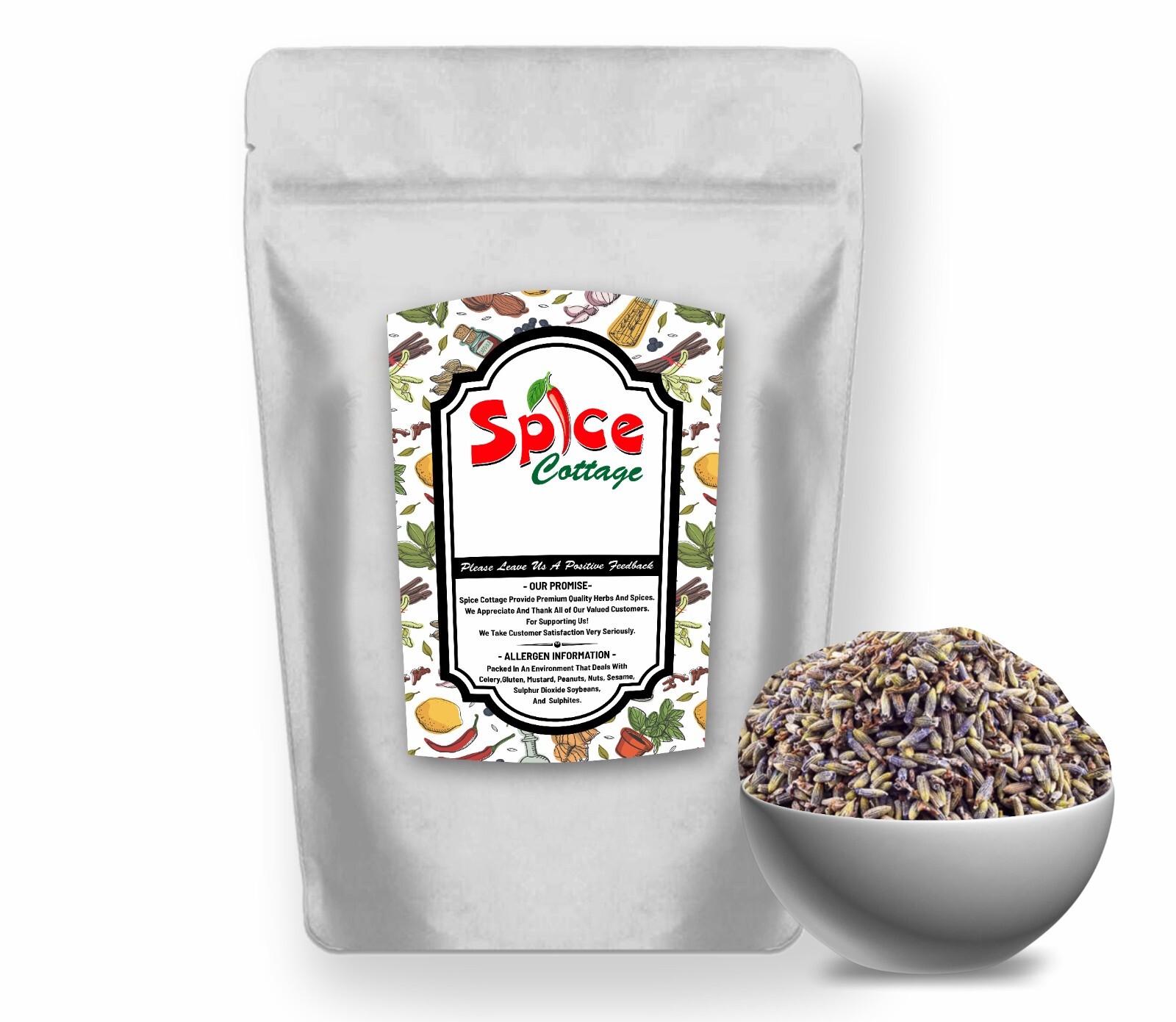 Olla de aroma calmante natural fresco de lavanda/lavandar 950 g podredumbre