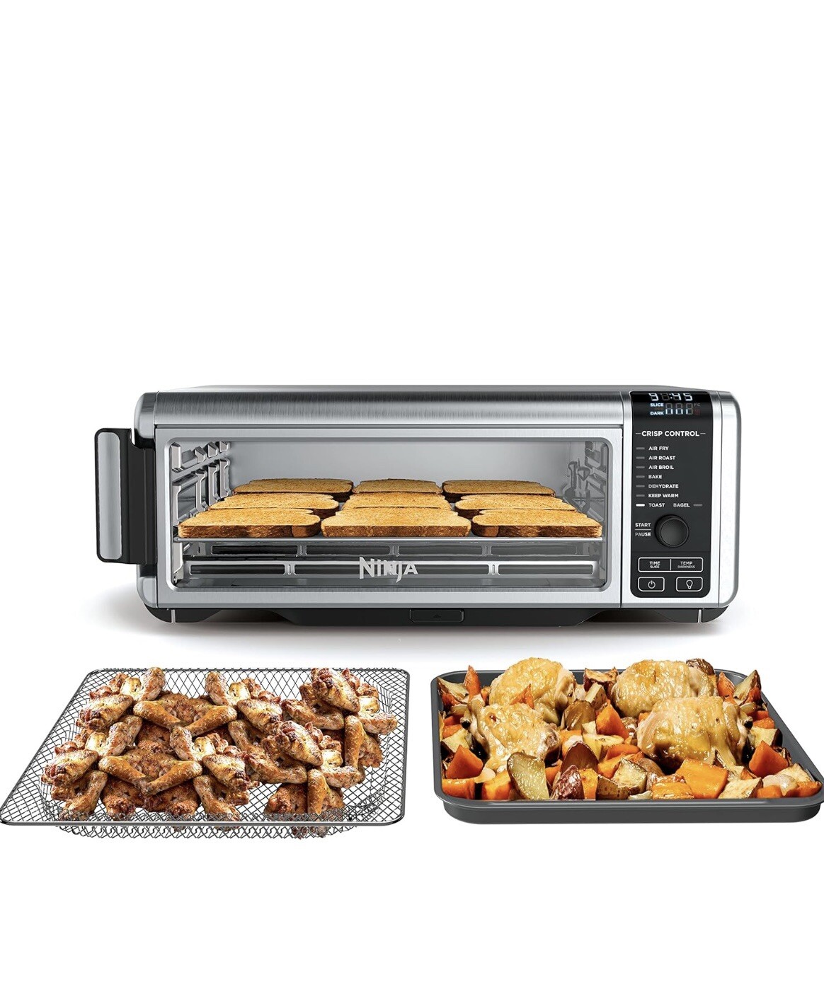 Ninja SP101 Digital Air Fryer Countertop Oven 8-in-1 Multi-Function Cooking-image