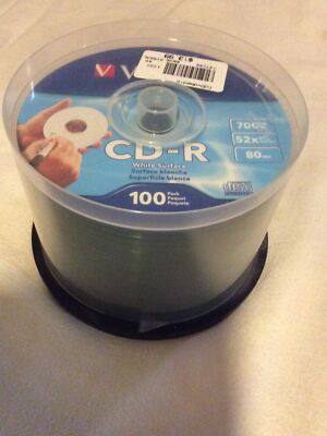 Verbatim CD-R 80 Min 700MB 52x Lot Of 50 & Pancake Case Spindle Cake Box