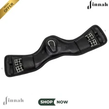 jinnah Gel-Tek Anatomic Curve Short Comfort Mono Jump Girth Black 65cm
