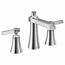 MOEN Flara TS6984 Widespread 2-Handle High-Arc Bathroom Faucet Trim Kit in