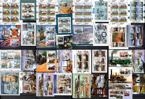 TRANSPORT & SPACE 350 diff. mini & souv. sheets CTO Lot updated 2025 #350-cto - 第 4/8 張圖片