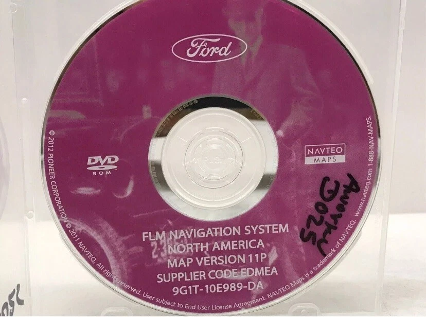 2007-2009 Lincoln MKZ Ford Mustang Fusion Navigation OEM DVD Map 11P Update D025 - Image 4 of 4