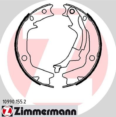 ZIMMERMANN BREMSBACKEN SATZ HANDBREMSE passend für HYUNDAI I20 KIA SOUL |