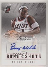 2013-14 Panini Prestige Bonus Shots Auto Red 41/99 Bonzi Wells #23 Auto y8a