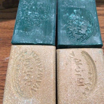Natural hand-made Aleppo almond oil, 4 bars, Body and hair