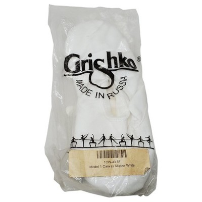 Grishko - Model 1 - Canvas Slipper White - Multiple Sizes - NIP