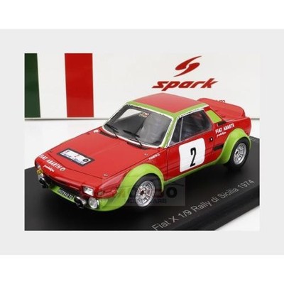 1:43 SPARK Fiat X1/9 Abarth #2 Rally Di Sicilia 1974 Pianta