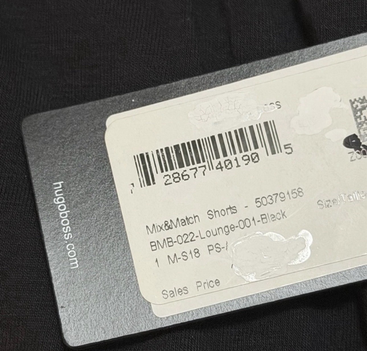 Hugo Boss Men's Black Lounge ShortsNEW With Tags Size M thumbnail 3