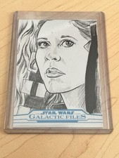 Star Wars Galactic Files Sketch Card By Elfie Lebouleux