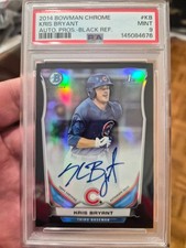 2014 Bowman Chrome Prospect Auto #BCAP-KB Kris Bryant Black Refractor Cubs 46/99